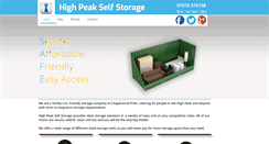 Desktop Screenshot of highpeakselfstorage.com